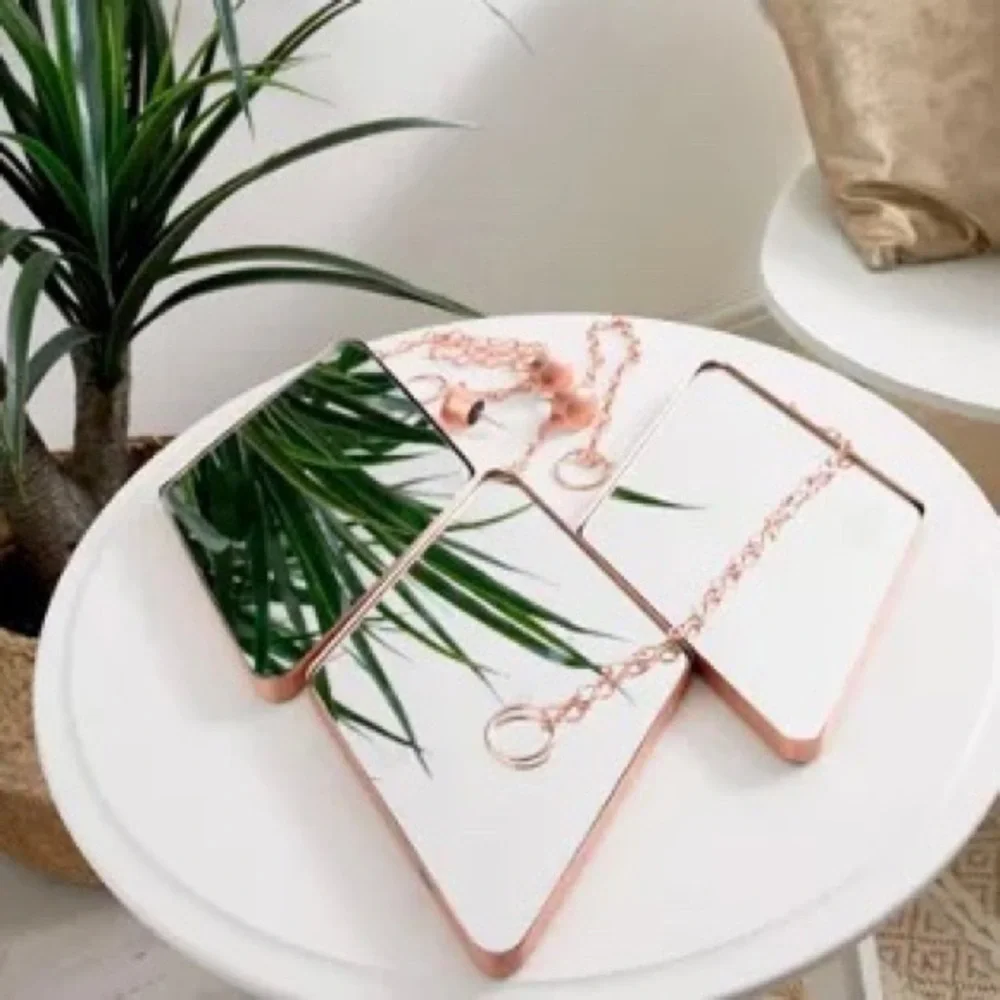 UMBRA Diamond Mirrors in Rose Gold (set of 3)